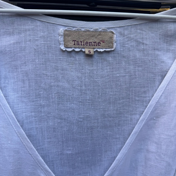 White Linen Wrap Dress | Sleevless Lightweight Short to Long Dress | Natural - Picture 5 of 8